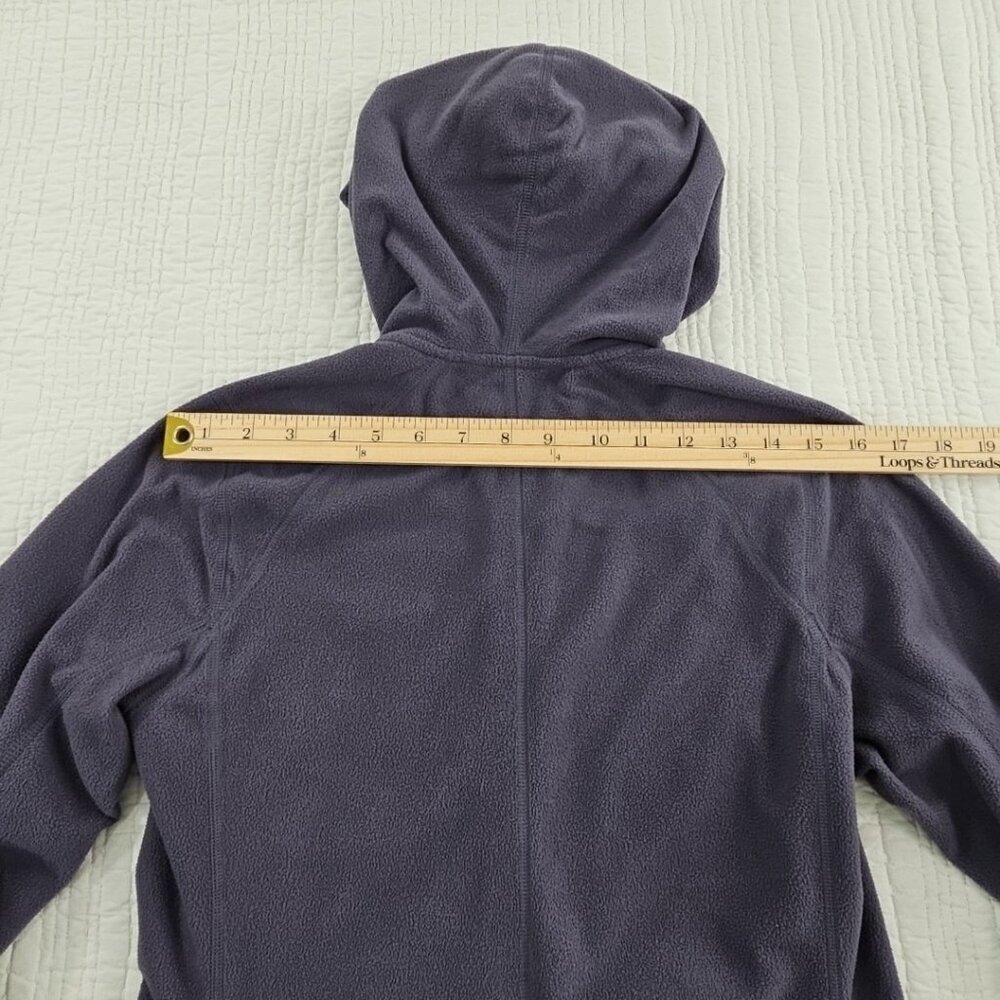 North Face Full Zip Fleece Hoodie Long Sleeve Sweatshirt Women’s M Gray Gorpcore - Picture 9 of 14